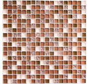 Мозаика стеклянная Ochre Rust (300*300) 8*15*15