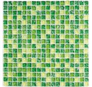 Мозаика стеклянная Strike Green (300*300) 8*15*15