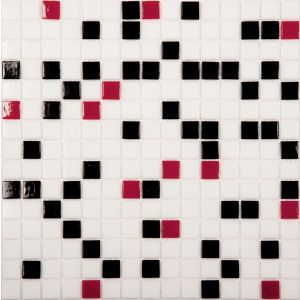 Мозаика MIX9  стекло красно-черный (бумага) (АА21,АР02,АК01,АР01)(20*20*4)327х327
