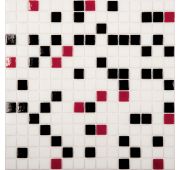 Мозаика MIX9  стекло красно-черный (бумага) (АА21,АР02,АК01,АР01)(20*20*4)327х327